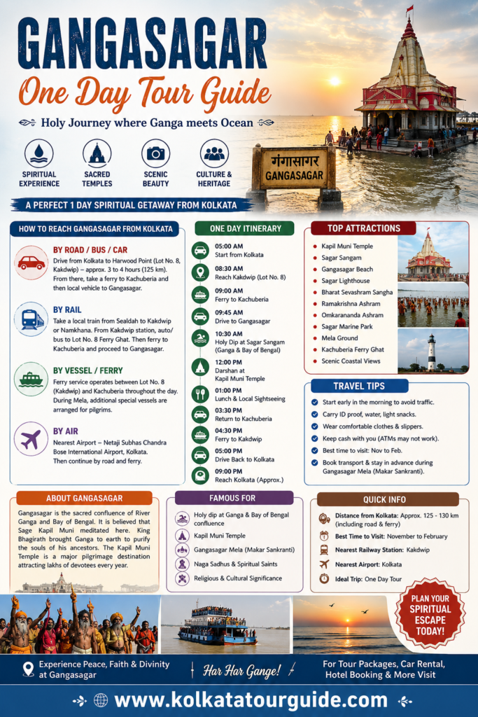 Gangasagar One Day Tour Guide Gangasagar One Day Tour Guide